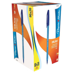Paper Mate - Balpen papermate inkjoy 100 valuepack m blauw