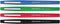 Paper Mate Flair-viltstiften | Medium punt (0,7 mm) | zwarte, blauwe, rode en groene inkt | 4 stuks