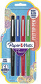 Paper Mate Flair-viltstiften | Medium punt (0,7 mm) | zwarte, blauwe, rode en groene inkt | 4 stuks