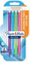 Paper Mate non-stop vulpotloden | 0,7 mm | HB #2 | diverse neonkleurige behuizingen | 4 stuks