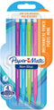 Paper Mate non-stop vulpotloden | 0,7 mm | HB #2 | diverse neonkleurige behuizingen | 4 stuks