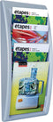 Paperflow Quick Blick 4061-35 Folderhouder Aluminium DIN A4 1 stuk(s) Aantal vakken: 4 (b x h x d) 290 x 650 x 95 mm