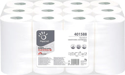 Papernet papieren handdoeken Standard, centerfeed, 1-laags, 117 meter, pak van 12 stuks