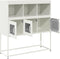 vidaXL - Dressoir - 100,5x39x107 - cm - koudgewalst - staal - wit