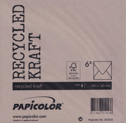Papicolor - Envelop 140x140cm kraft bruin