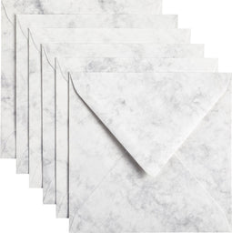 Papicolor - Envelop 140x140mm marble grijs