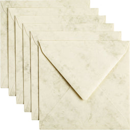 Papicolor - Envelop 140x140mm marble Ivoor