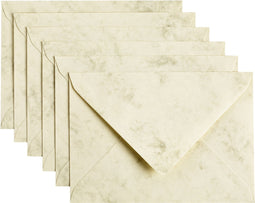 Papicolor - Envelop C6 114x162mm marble Ivoor