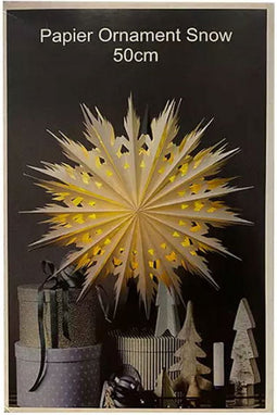 Papier ornament snow, 50 cm