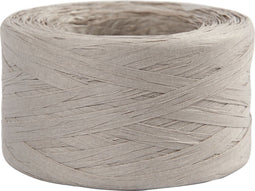 Papier Raffia Garen Lichtgrijs, 100m.