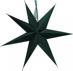 Papier ster velvet 75 cm, groen