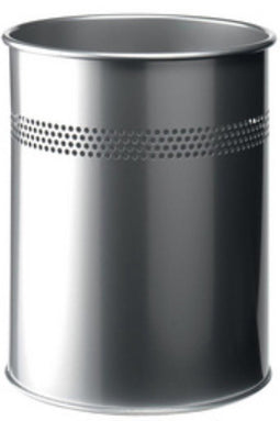 Papierbak Durable 3300-23 15liter 30mm perforatie zilver