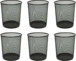 Papierbak vepa bins rond 19 liter zwart | 6 stuks
