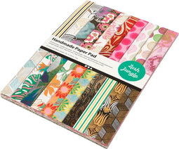 Papierblok met handgemaakt papier, A4 21x30 cm, 110 gr, 20 vellen