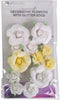 Papieren Bloemen met Glitters