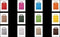 papieren draagtas platte greep 18 x 8 x 22 cm geel 50 stuks
