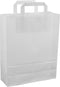Papieren draagtassen wit 220 x 105 x 280 mm 70 gram/m2