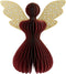 Papieren Engel Glitter 30 cm - Bordeaux