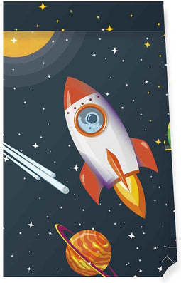 Papieren Feestzakjes FSC Raket Ruimte, 4st.