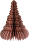Papieren Kerstboom Glitter 15 cm - Oud Roze