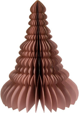 Papieren Kerstboom Glitter 40 cm - Oud Roze