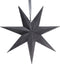 Papieren Kerstster Velvet Glitter 60 cm - Donkergrijs