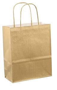 Papieren koordtas 18x08x22cm 50st goud