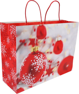 Papieren koordtas 45x15x33m 50st Kerstballen