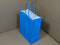Papieren koordtas blauw 50 stuks 18x8x22cm / papieren tasjes