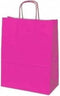 Papieren koordtas Fuchsia Roze 50 stuks 18x8x22cm / papieren tasjes