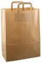 Papieren tas 32x15x43cm 250st bruin kraft NIEUW !