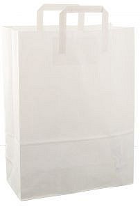 Papieren tas 32x15x43cm 50st wit