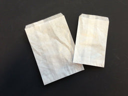 Papieren zak kraft 12x19cm 40 gram 1000 stuks wit gebleekt