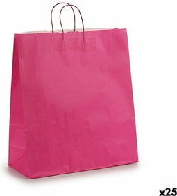 Papieren Zak Roze 16 x 57,5 x 46 cm (25 Stuks)
