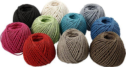 Papiergaren, dikte 2,5-3 mm, circa 42 m, 10x40 m, kleuren assorti