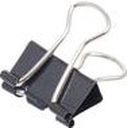 Papierklem MAUL 213 foldback 13mm capaciteit 4mm zwart | 12 stuks