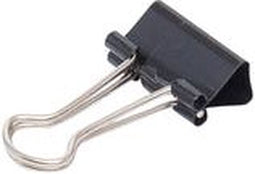 Papierklem MAUL 213 foldback 19mm capaciteit 7mm zwart | 12 stuks