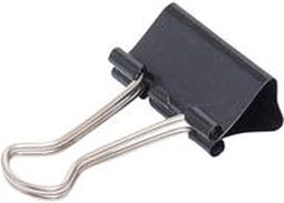 Papierklem MAUL 213 Foldback 25mm capaciteit 9mm zwart | 12 stuks