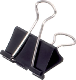 Papierklem MAUL 213 Foldback 32mm capaciteit 13mm zwart | 12 stuks