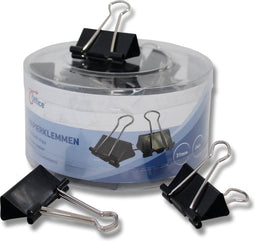 Papierklem office 32mm zwart