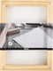 Papiermal met dubbel frame