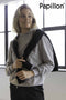Papillon Sweat Hoody Katoen Dames Grijs Maat M