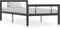 vidaXL Bedframe - Metaal - Lattenbodem - 90x200 cm - Grijs en wit