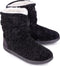 Comfeet - Pantoffels - Dames - Maat 38/39 - Fleece voering - Anti-slip - Zwart