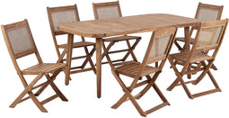 PARAGGI - Tuinset 6-zits - Bruin - Acaciahout