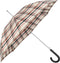 Paraplu Beige Geruit - Carbon - Dsn 100 cm - Lengte 89 cm - Doppler