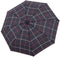 Paraplu Blauw Geruit - Carbon - Dsn 100 cm - Lengte 89 cm - Doppler