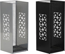 Paraplu DKD Home Decor Zwart Grijs Metaal (19 x 19 x 47,5 cm) (2 Stuks)