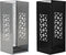 Paraplu DKD Home Decor Zwart Grijs Metaal (19 x 19 x 47,5 cm) (2 Stuks)