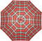Paraplu Rood Geruit - Carbon - Dsn 111 cm - Lengte 94 cm - Doppler